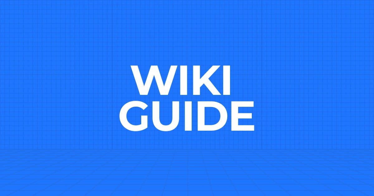 Wiki Guide category