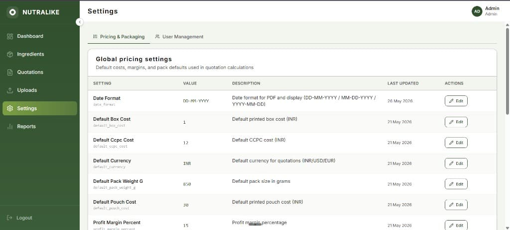 Smart Pricing & Unit Logic showcase