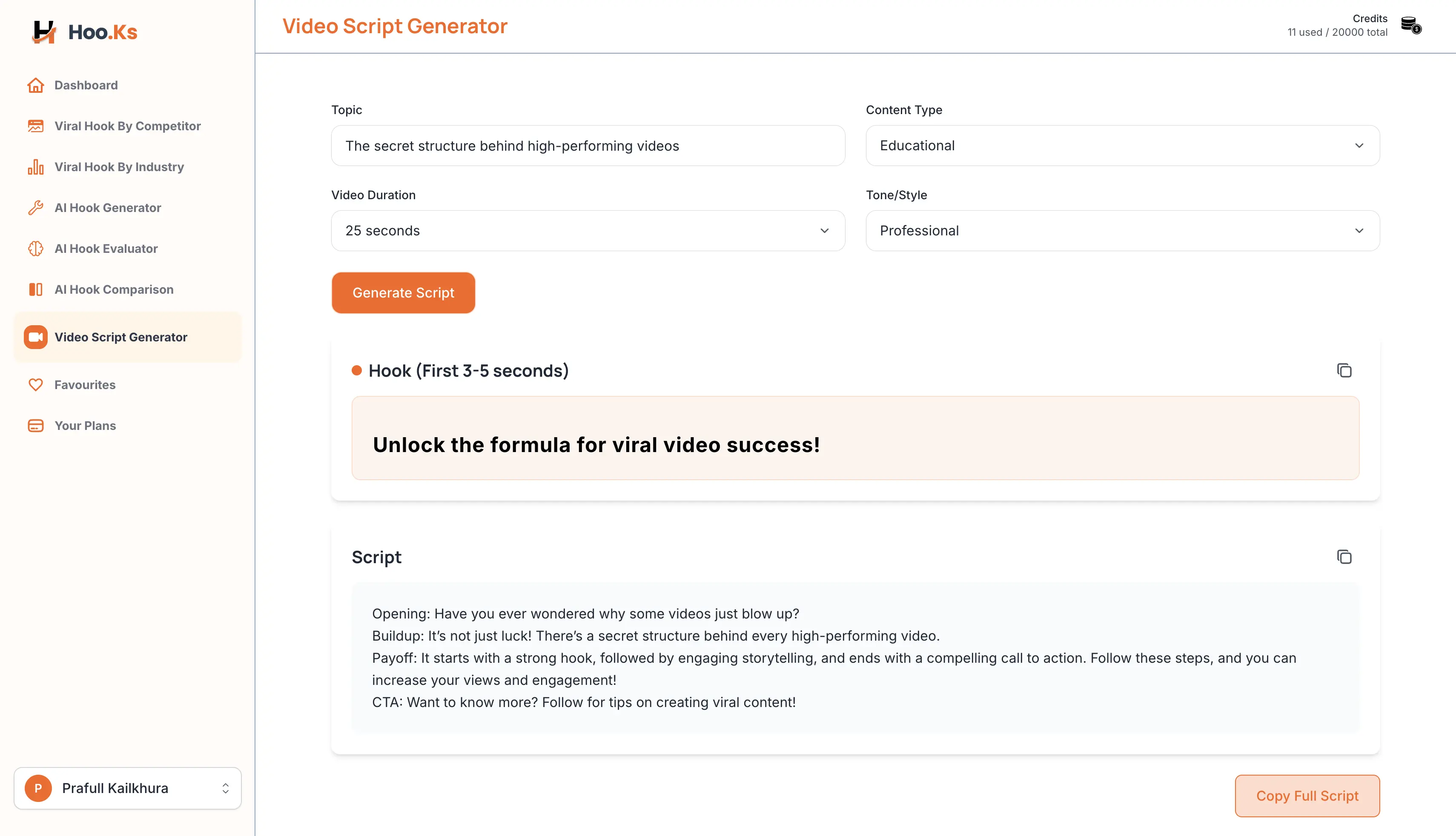 Video Script Automation showcase