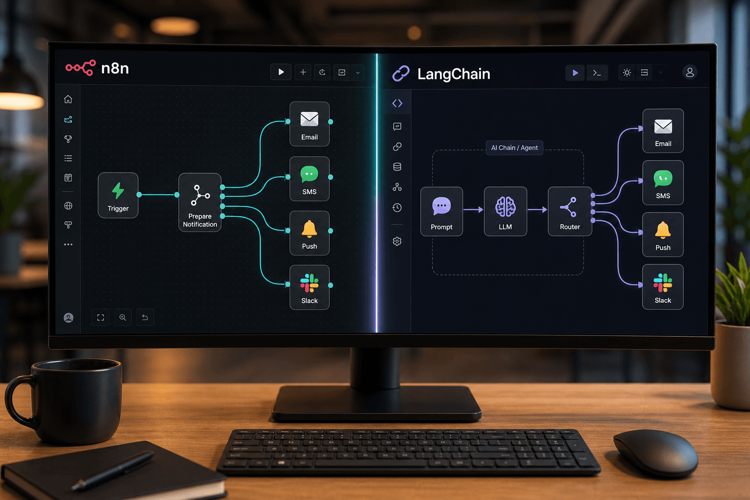 Should I Use n8n or LangChain for Multi Channel Notifications in SaaS Products